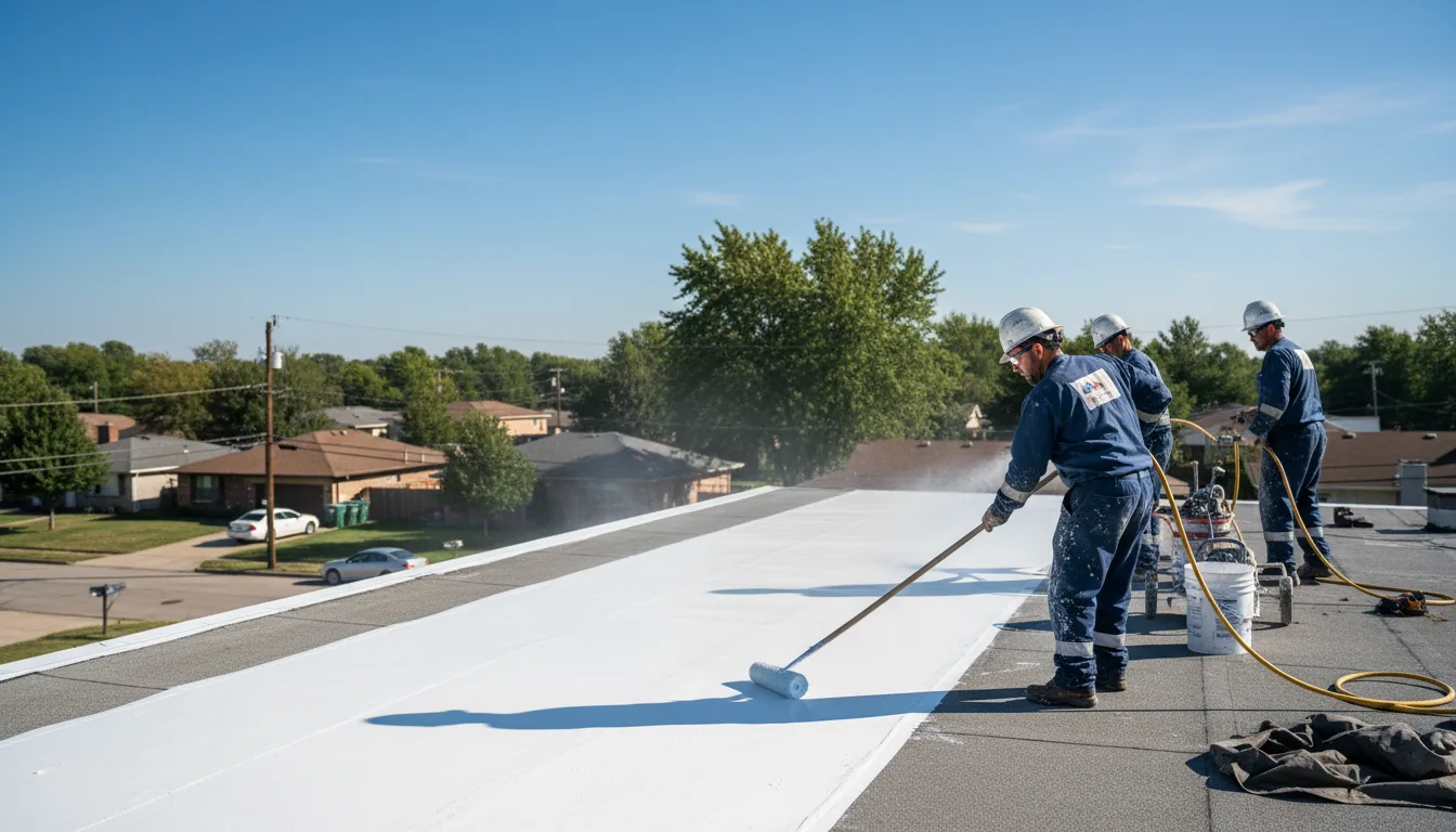 Commercial roof coating in Parker, CO near me